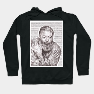 Typewriter Art: Ernest Hemingway Hoodie